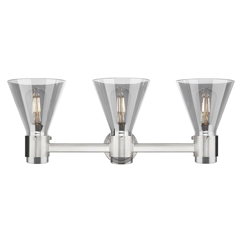 Innovations Lighting Downtown Urban - Lawton Cone - 3 Light 24" Wall-Mounted Bath Vanity Light