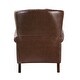 preview thumbnail 9 of 45, HULALA HOME Genuine Leather Nailhead Trim Pushback Recliner with Rolled Arms