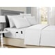 preview thumbnail 7 of 5, Kathy Ireland 6-Piece Smart Sheet Sets w/ Side Pocket Full - White