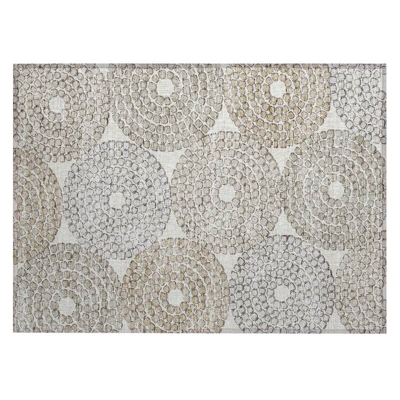 Machine Washable Indoor/ Outdoor Chantille Contemporary Rug