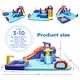 preview thumbnail 8 of 11, Inflatable Water Park with Slide and Blower,Outdoor Bounce House Splash Pool, ETL Certified Blower Included,Backyard Water Slide