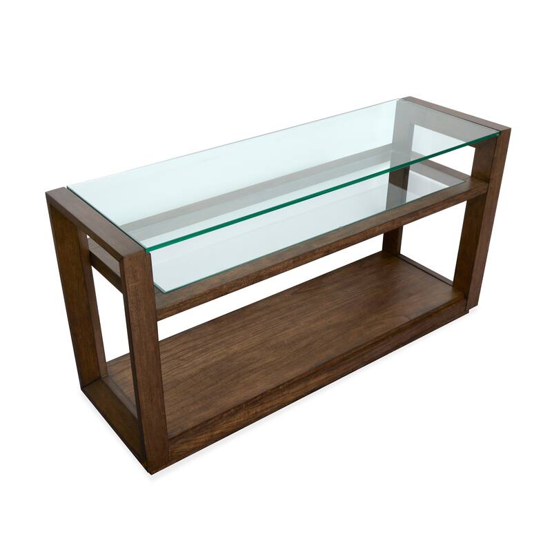 Magnussen Home Sebastian Cinnamon Rectangular Sofa Table - 54''W x 17''D x 28''H