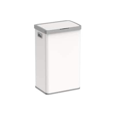 Touchless 18-Gallon Trash Can with Motion Sensor, Quiet Soft-Close