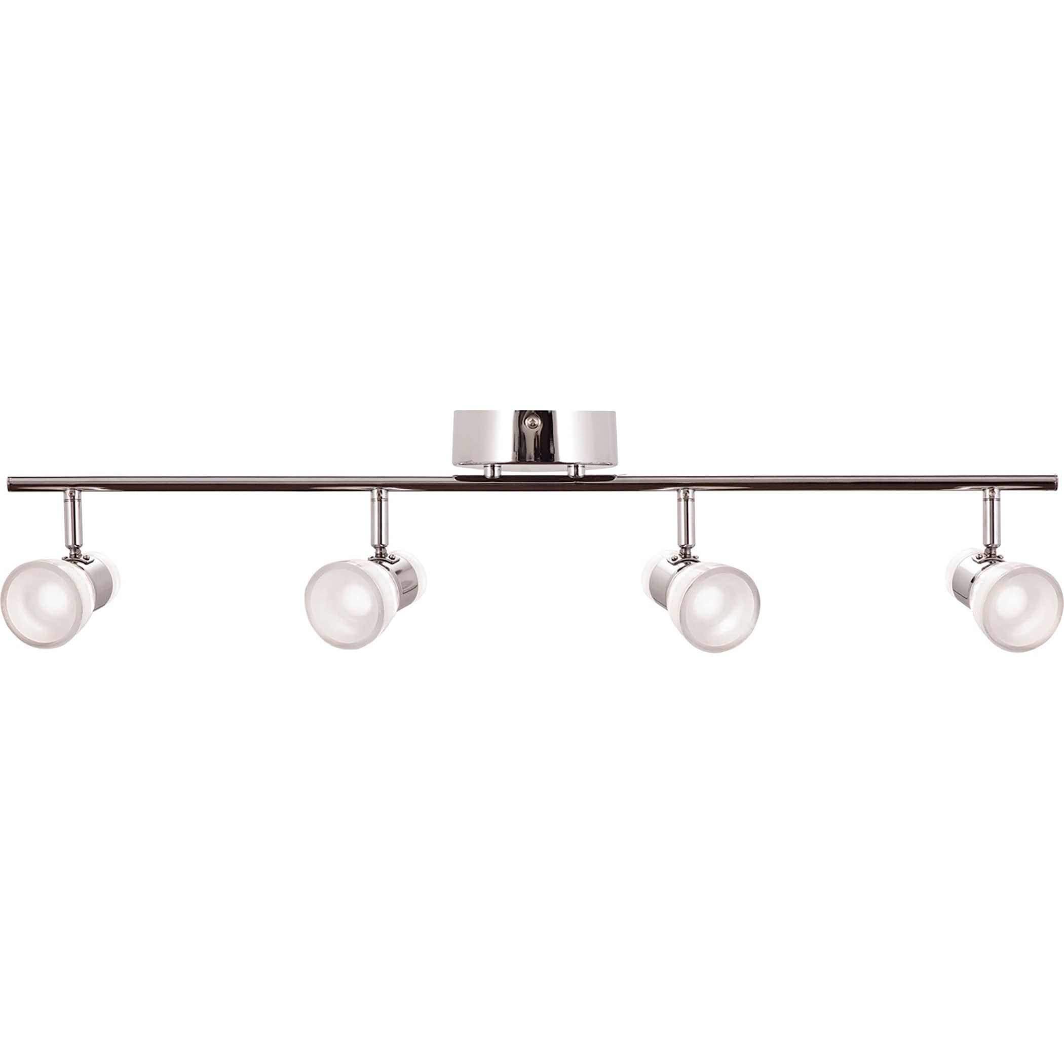 Gage 4-light Polished Chrome LED Fixed Rail