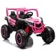 preview thumbnail 9 of 22, Ride on UTV Cars 2 Seater, 24V 4WD Off-Road Electric Vehicles Pink