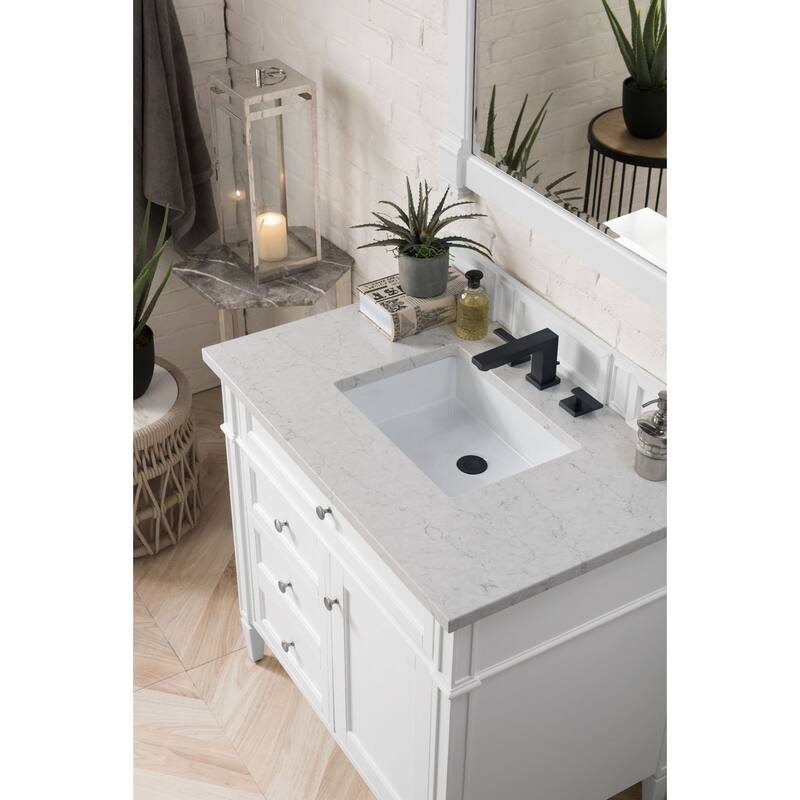 James Martin Vanities 655-V36-3EJP Brittany 36" Single Basin Poplar