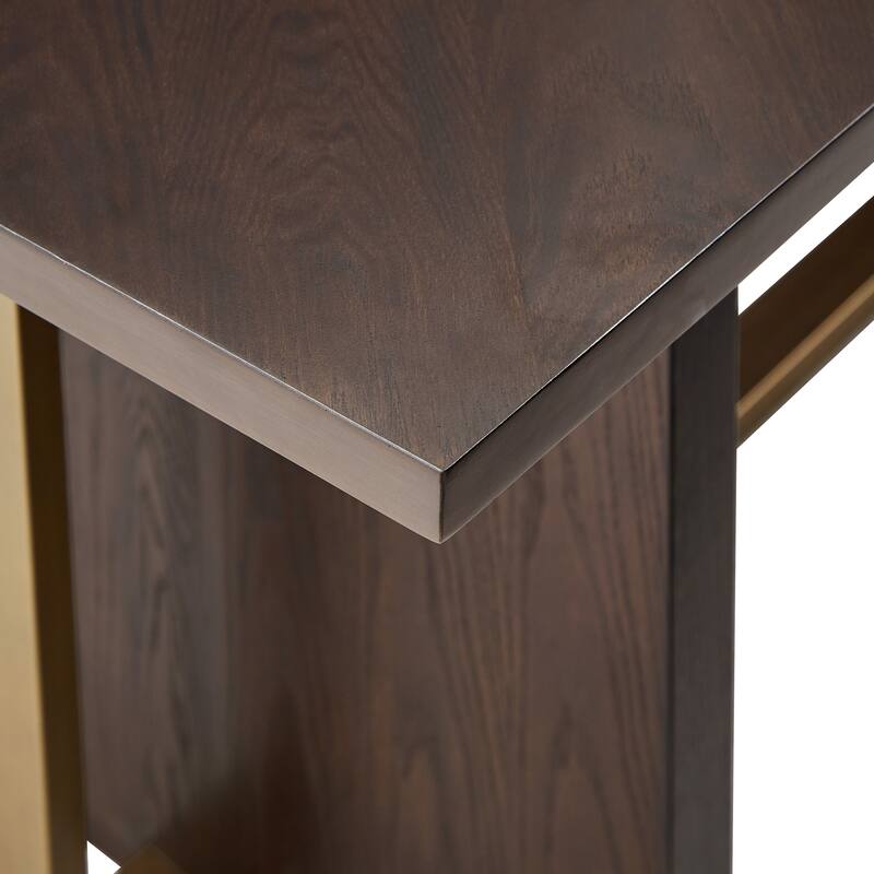Andrea Espresso 78-inch Rectangular Dining Table by iNSPIRE Q Modern - 78" Rectangular Dining Table
