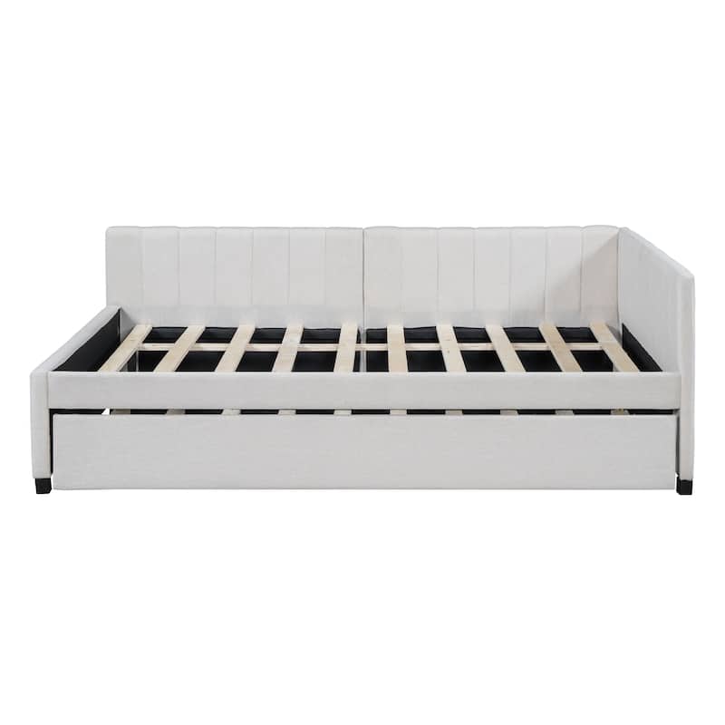 Upholstered Daybed with Trundle