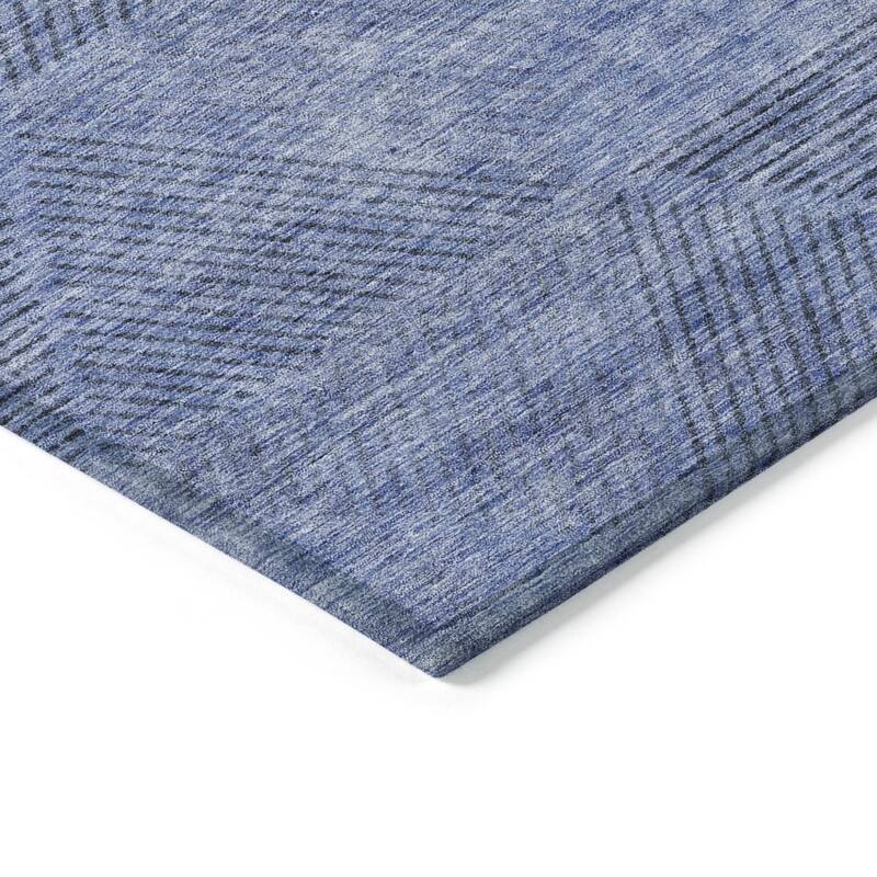 HomeRoots Geometric Transitional Rectangle Outdoor Rug