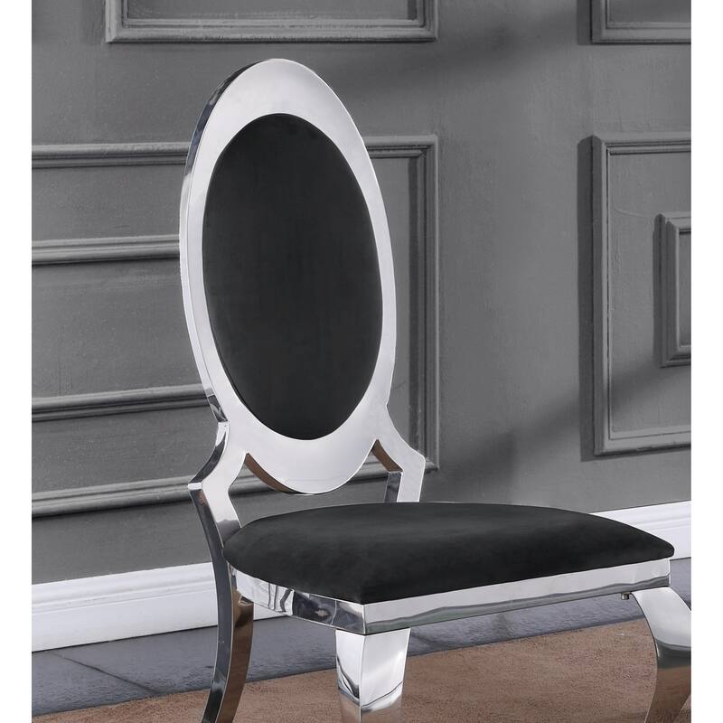 Best Quality Furniture Velvet Side Chairs with Stainless Steel Frame