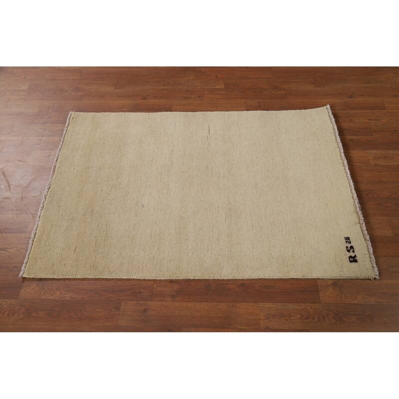 Modern Gabbeh Oriental Foyer Rug Handmade Accent Wool Carpet - 2'9"x 3'11"