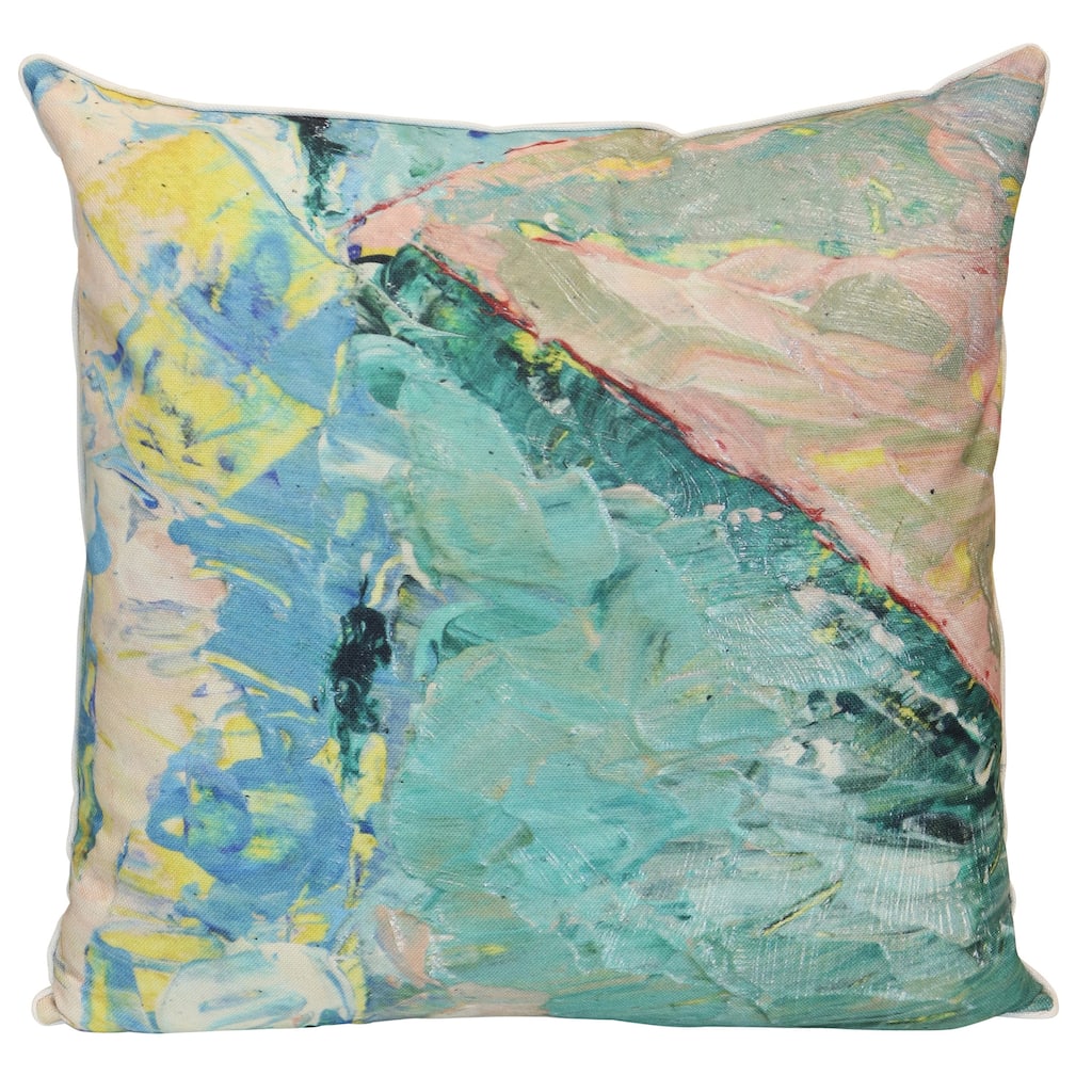 StyleCraft Tamara Day for StyleCraft Pastel Coastline Pillow - Pale Aqua & Blush