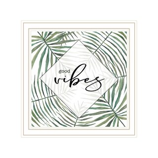 TrendyDecor4U Contemporary "GOOD VIBES" Framed Print Wall Art