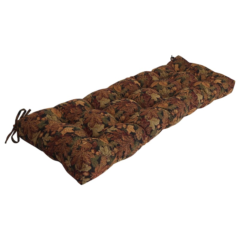 Tufted Tapestry Bench Cushion (Multiple Widths) - 60 x 19 - Autumn Harvest