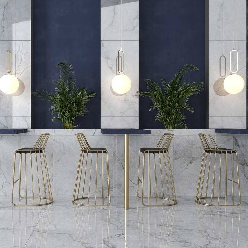 Beau 24x48 Polished Marble Look Porcelain Tile - Floor & Wall - Large Format - 4 x 4 Sample - White