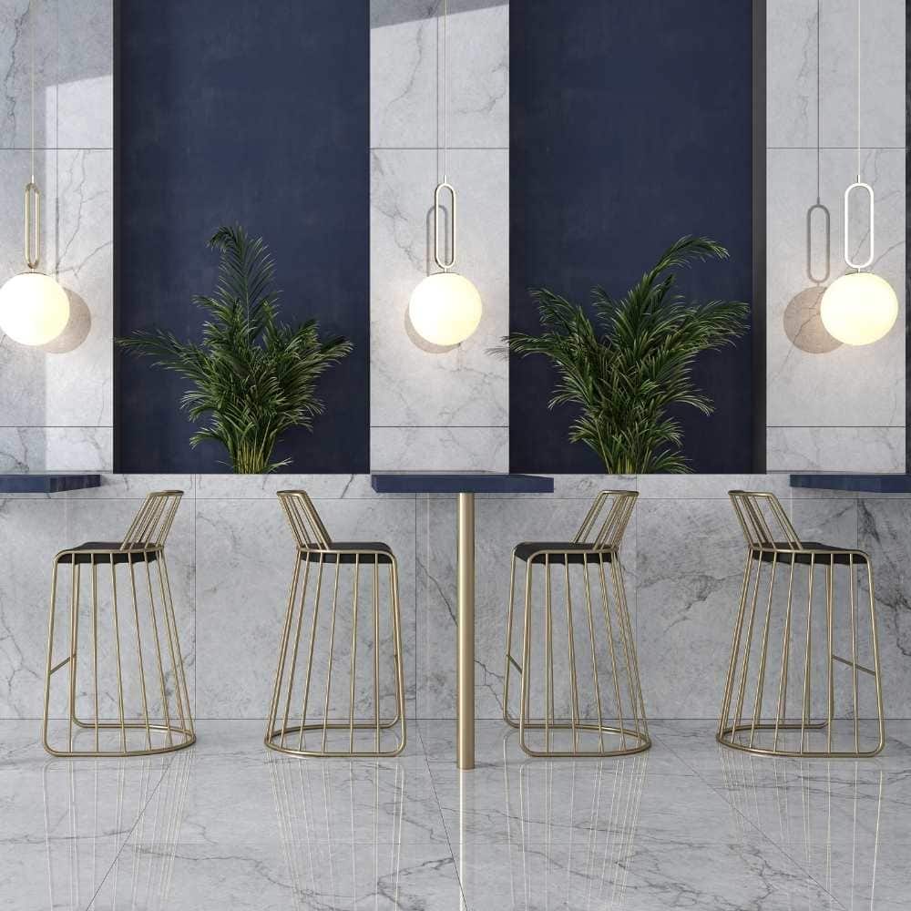 Beau 24x48 Polished Marble Look Porcelain Tile - Floor & Wall - Large Format