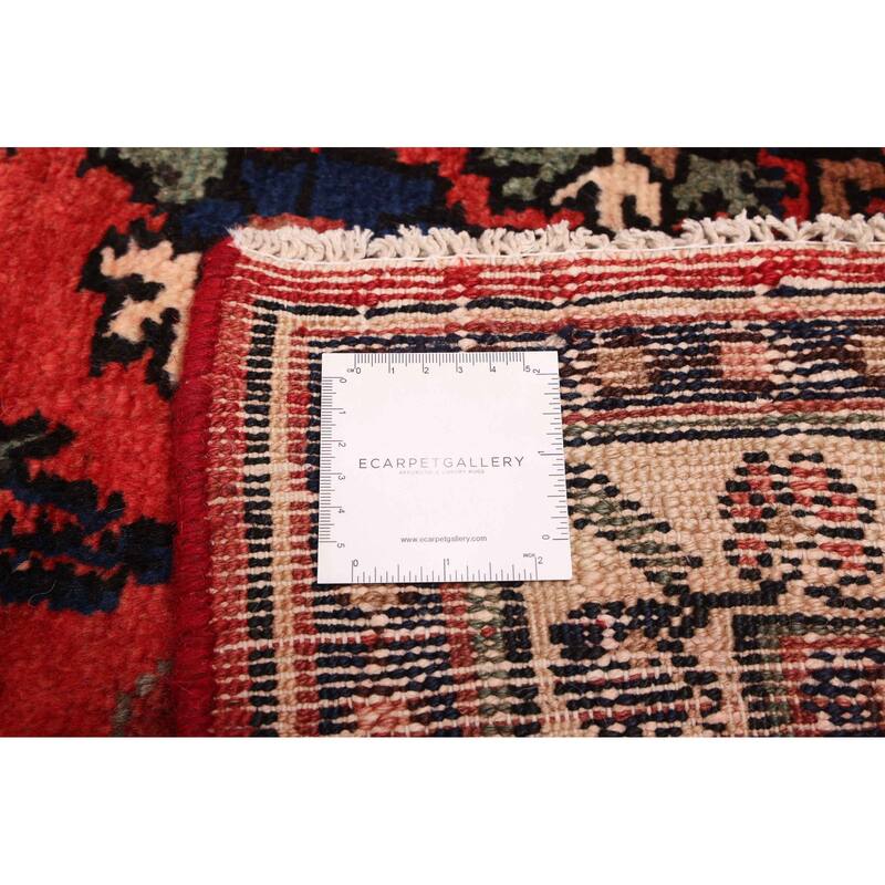 ECARPETGALLERY Hand-knotted Andelz Red Wool Rug - 4'4 x 14'11