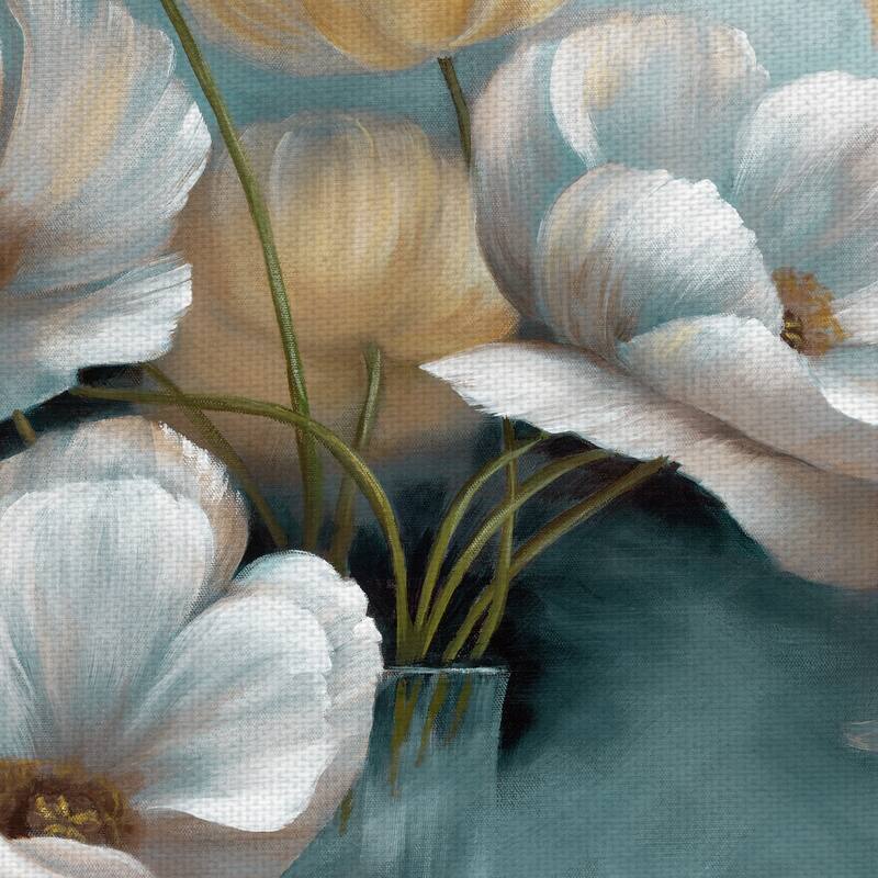 Scent of Summer Teal by Nan Canvas Art Print