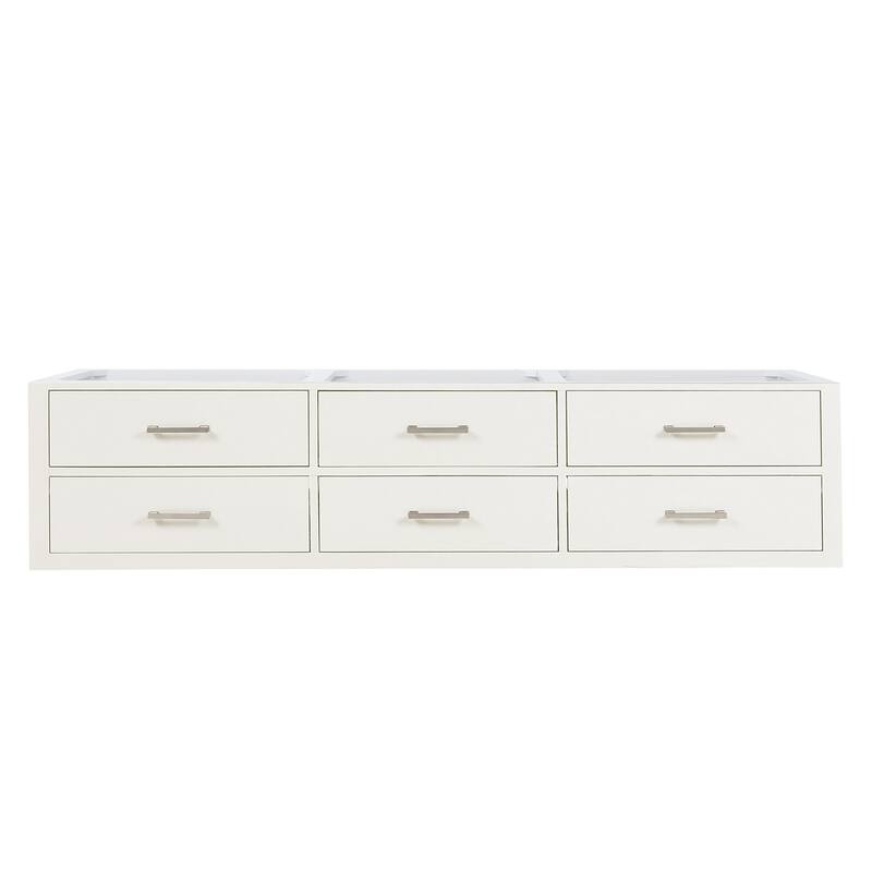 Castor Double Bath Vanity - 80 - White