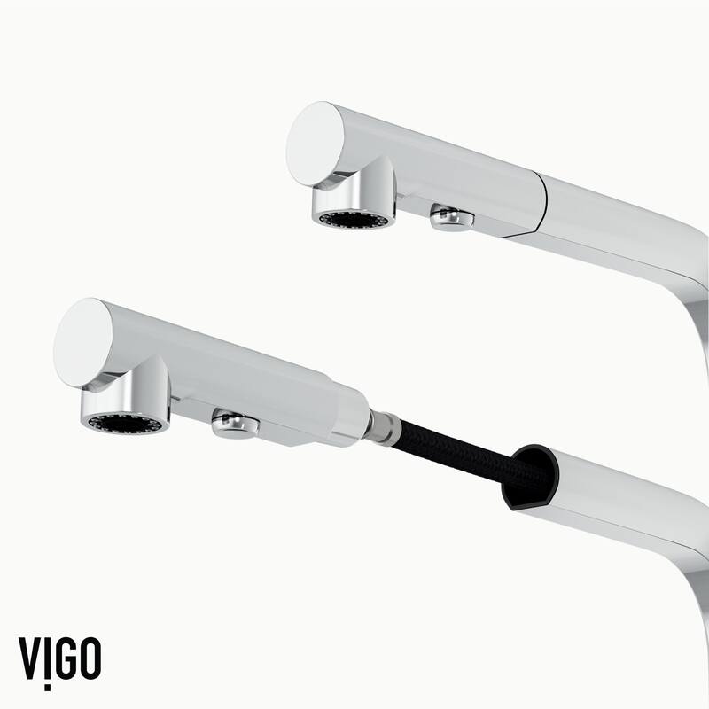 VIGO Jewel 15" H Touchless Pull-Out Sprayer Kitchen Faucet