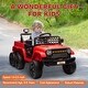 preview thumbnail 26 of 25, Qaba 12V 4x4 Kids Ride on Truck with Back Trailer, 2WD/4WD Switchable Kids Electric Car with Parent Remote Control, Red