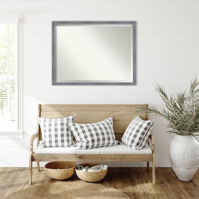 Edwin Beveled Wood Framed Wall Mirror