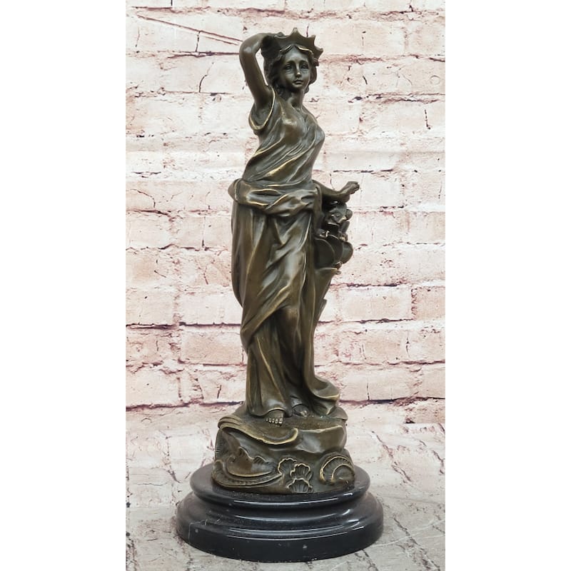 Venus Aphrodite Female Figure Greek Roman Mythology Original Art Bronze Sculpture