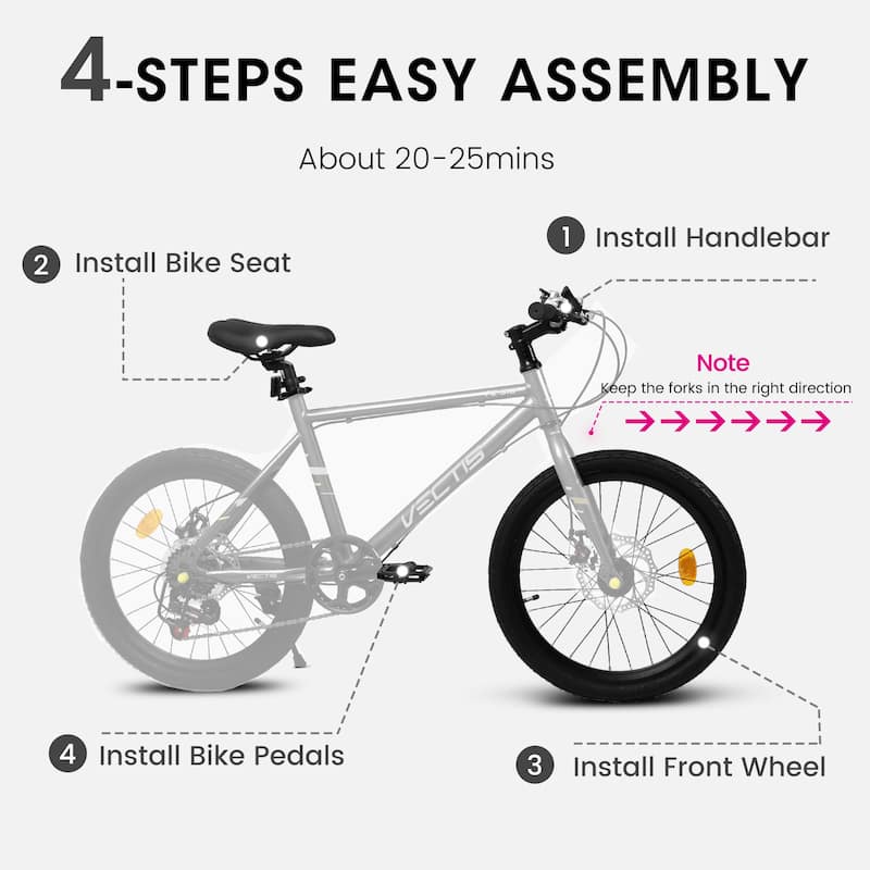 20 Inch Kids Road Bike, Boys & Girls Bicycle Ages 6-12, 7-Speed Steel Frame with Dual Disc Brakes