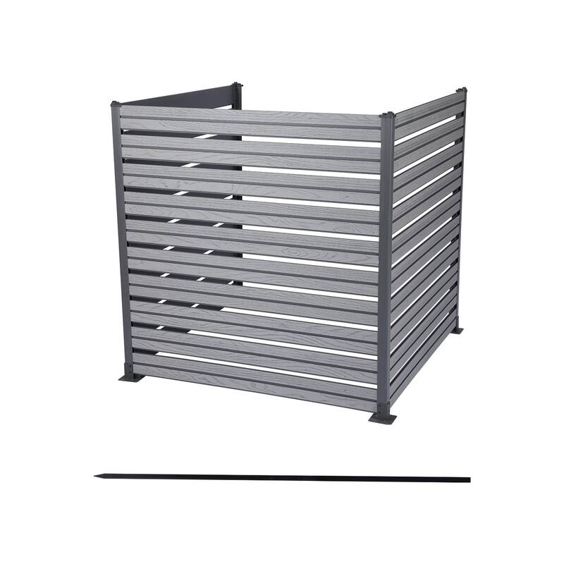 Aoodor Patio Privacy Screen 49''W x 50''H Air Conditioner Fence - N/A