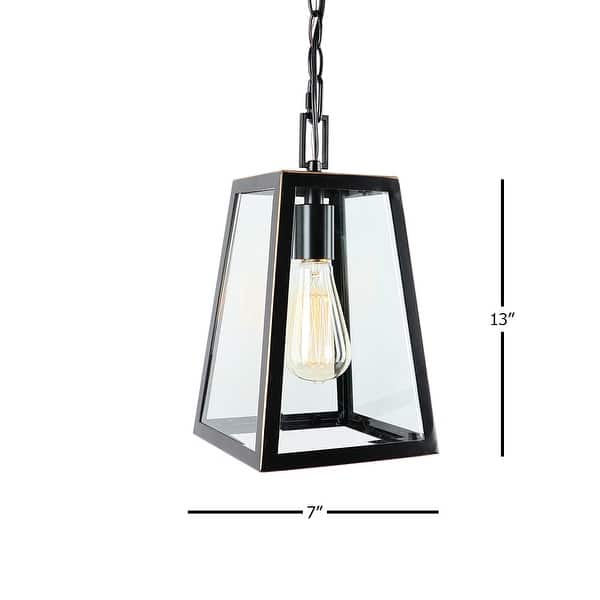 Clang 1 Light Outdoor Hanging Lantern in Imperial Black - Imperial Black