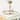 30" Modern Gold  3CCT LED Fandelier Ceiling Fan with Light and Remote