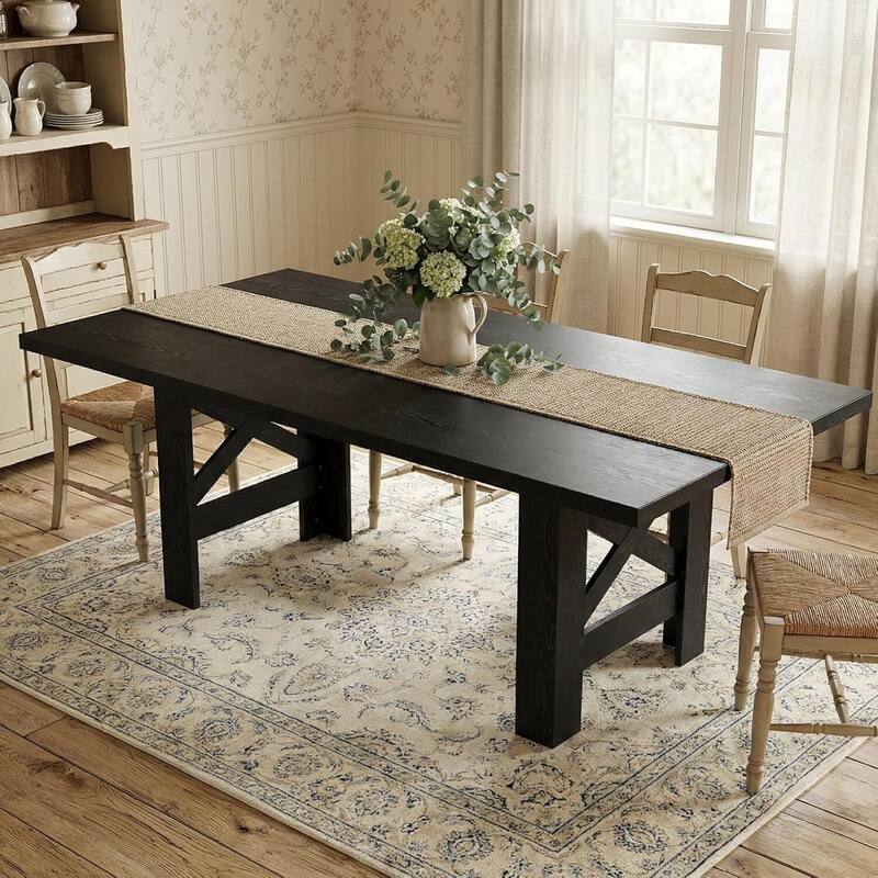 71" Farmhouse Kitchen Dining Table Set for 6-8 for Kitchen, Office (Only Table)