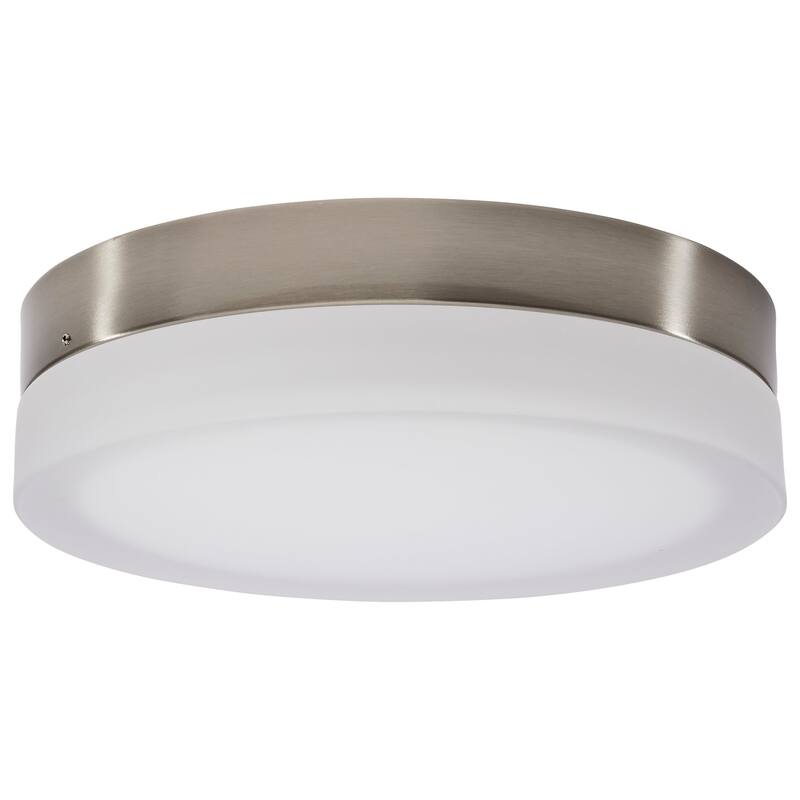 Nuvo Lighting 62/559 Pi 11" Wide 1 Light LED Flush Mount Drum Ceiling - Brushed Nickel