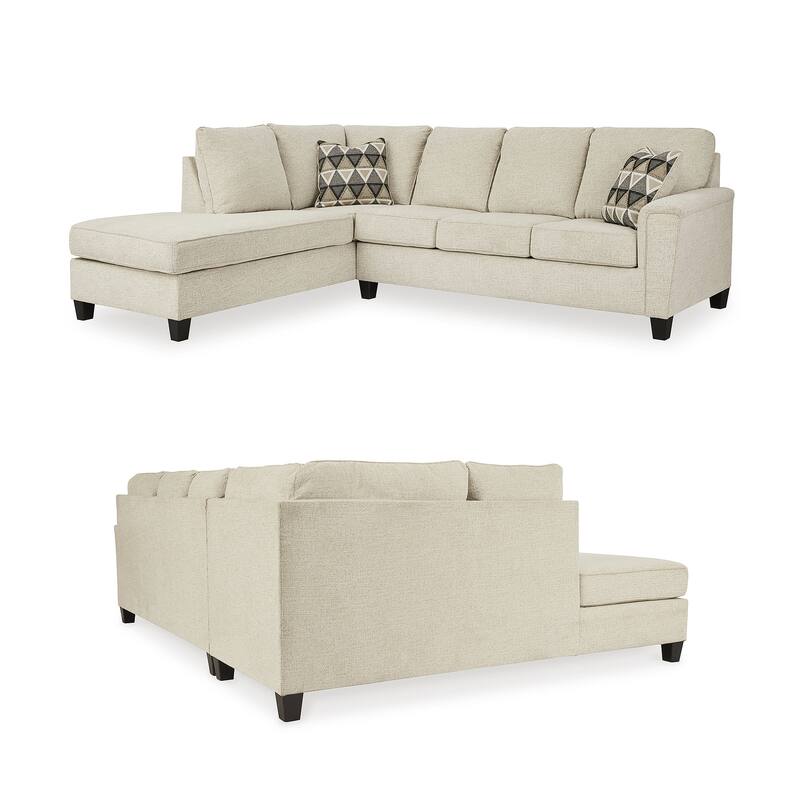 Signature Design by Ashley Abinger 2-Piece Sleeper Sectional with Chaise - 116"W x 91"D x 39"H