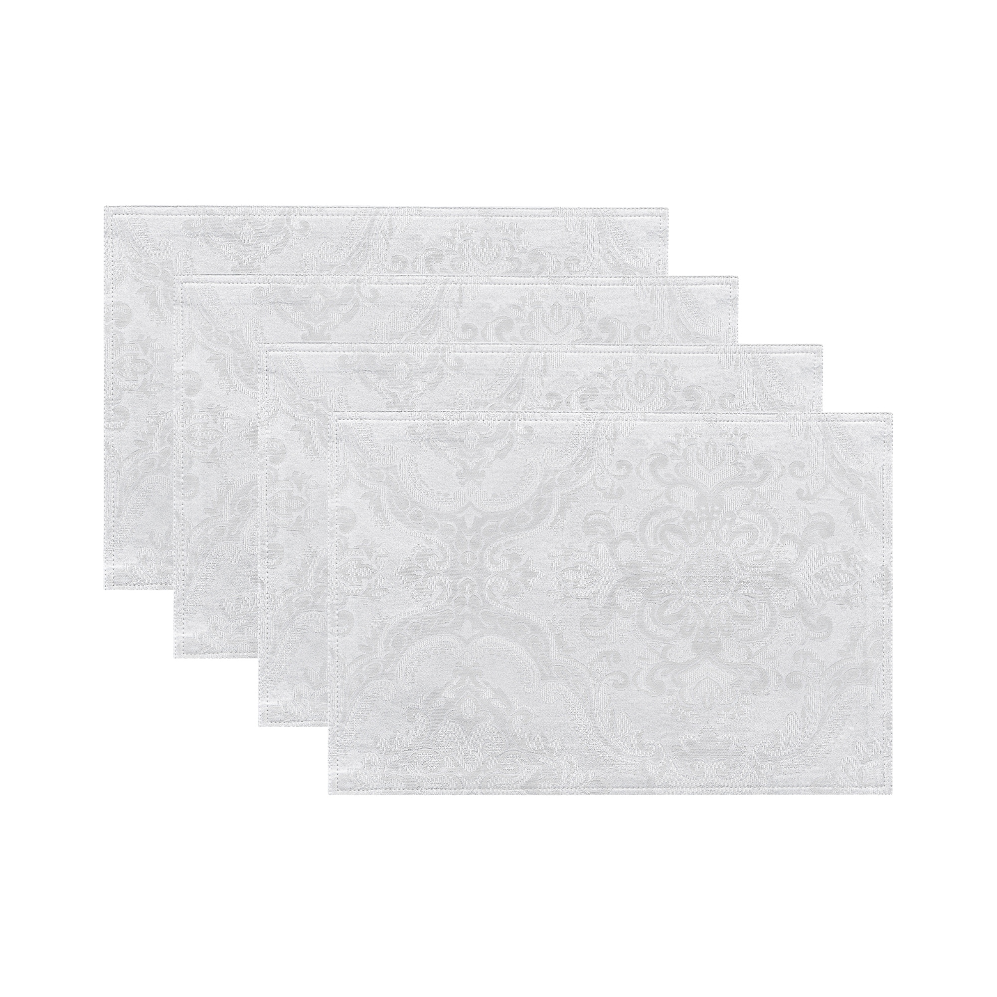 Porch & Den Pamela Damask Placemat (Set of 4) - 13"x19"