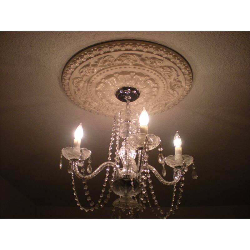 23.6-inch Beaded Egg/ Dart Ceiling Medallion