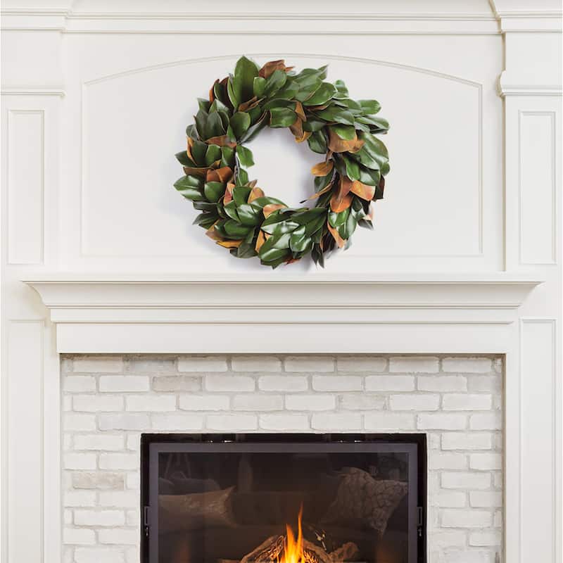 Grand Magnolia Leaf Wreath 24"