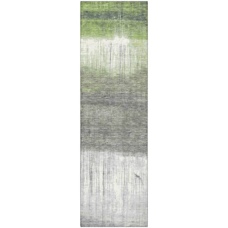 Premium Washable Super Soft Contemporary Drip Mayfield Rug