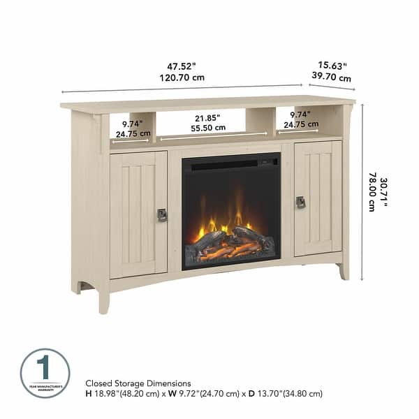 Salinas Electric Fireplace TV Stand for 55 Inch TV by Bush Furniture