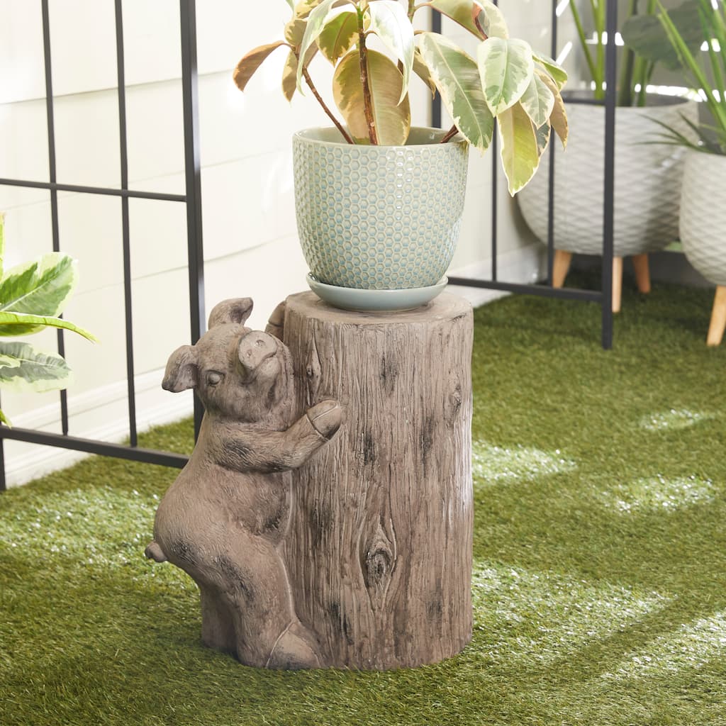 Brown MGO Modern Farmhouse Garden Sculpture - 16 x 10 x 16