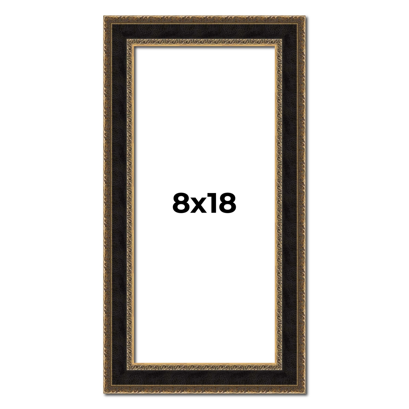 8x18 Frame Gold Antique Vintage Sold Wood Picture Frame | 1.75 Inch