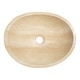 preview thumbnail 13 of 11, Eden Bath Small Stone Canoe Sink - Polished Beige Travertine