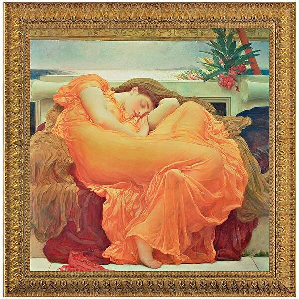 Design Toscano 'Flaming June' Madetoorder Canvas Painting (Medium