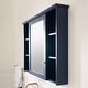 preview thumbnail 3 of 95, Modern Surface Mount Solid Wood Framed Medicine Cabinet With Mirror and Shelves