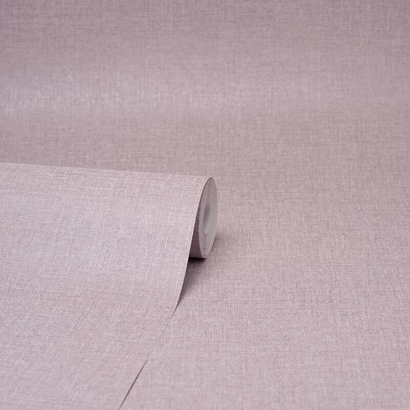 Brewster Glen Pink Linen Wallpaper