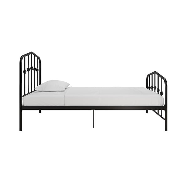 Novogratz Bushwick Metal Platform Bed Frame with Headboard, Twin