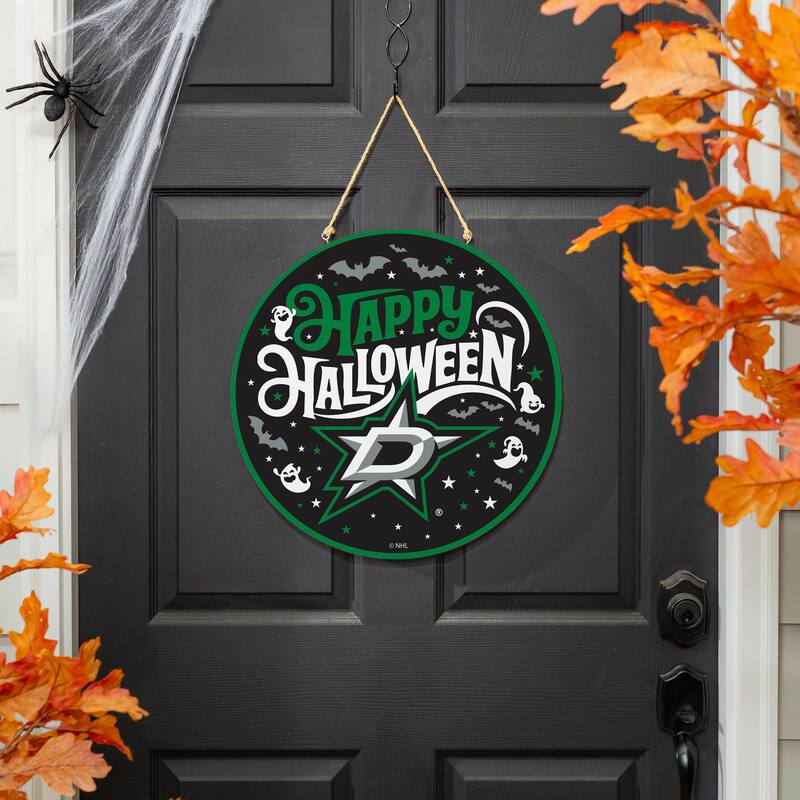 Dallas Stars 18" x 18" Halloween Door Décor Wall Sign