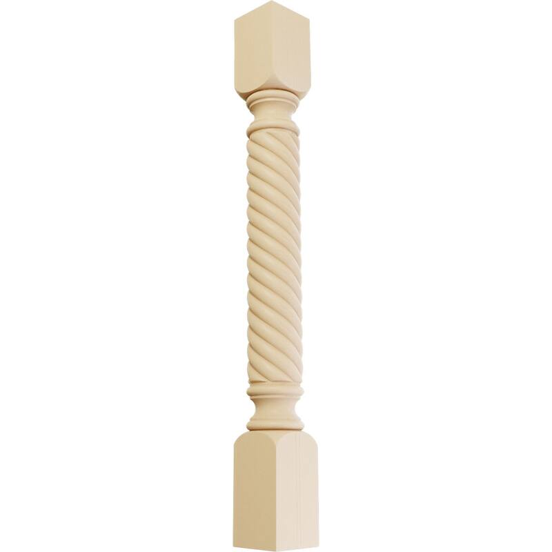 3 3/4"W x 3 3/4"D x 35 1/2"H Hamilton Rope Cabinet Column - Maple