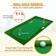 preview thumbnail 16 of 18, Green Golf Putting, Golf Training Mat with High-quality Turf, 3 Holes, 3 Flags and Cups for Indoor & Outdoor