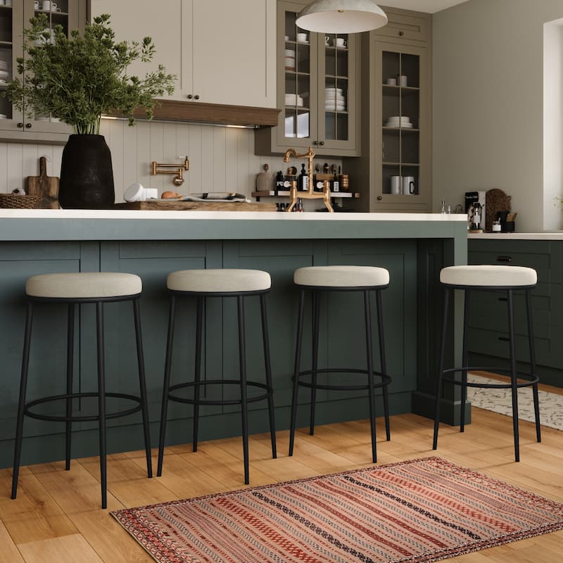 Maven Lane Stella Metal Kitchen Dining Stool